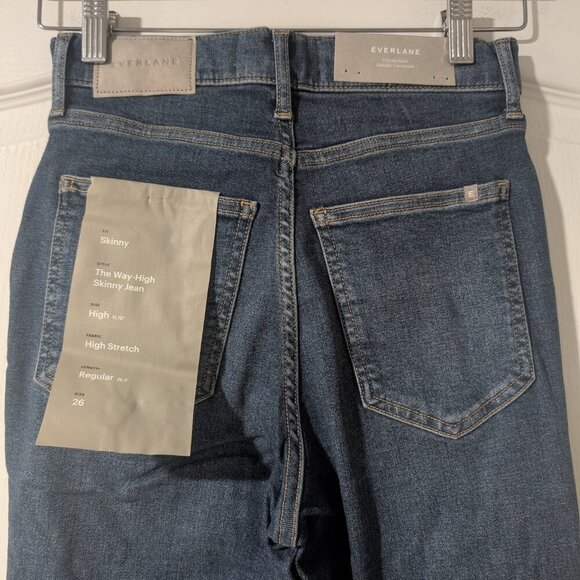 Everlane | The Way-High Skinny Jean In Authenic Blue - Picture 11 of 12